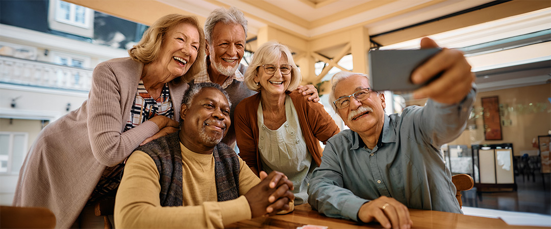 seniors smiling for a picture